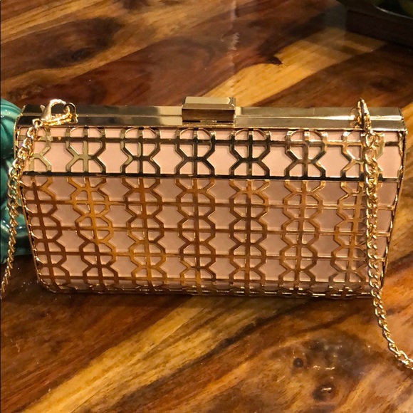 Sassy sweet Blush & Gold nights Night time clutch - Picture 2 of 7